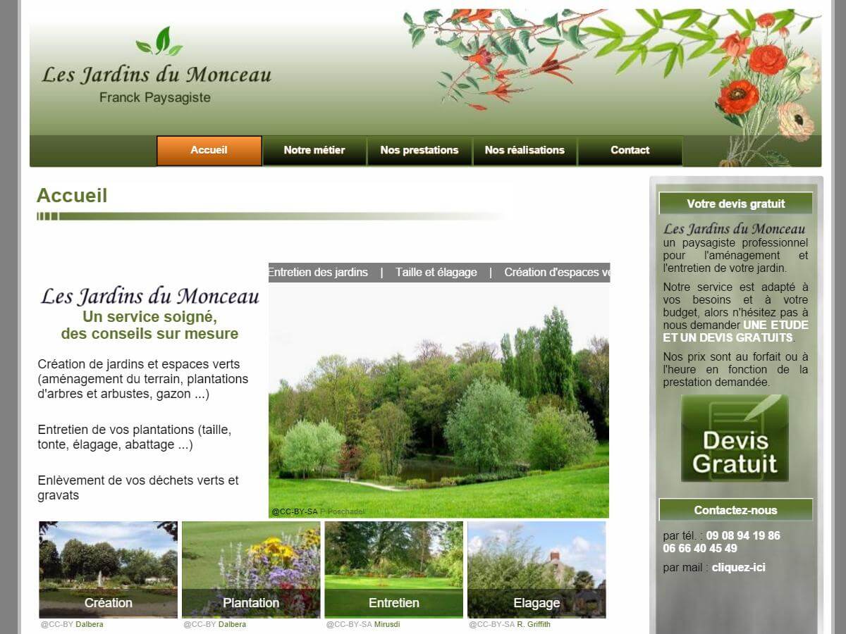 Logo des Jardins du Monceau